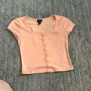 ORANGE RUE21 CROP TOP
